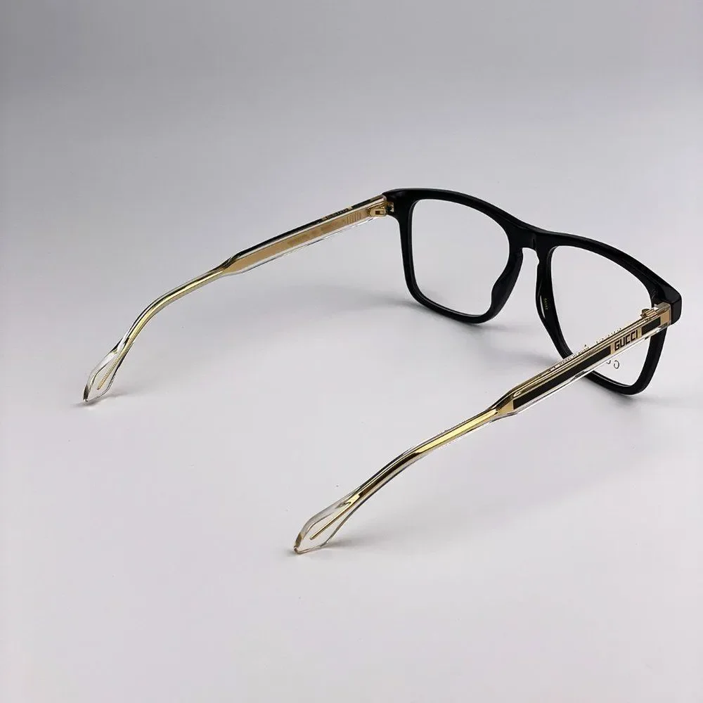 Gucci GG0561ON 001 BRAND NEW Eyeglasses Black Crystal Square Unisex